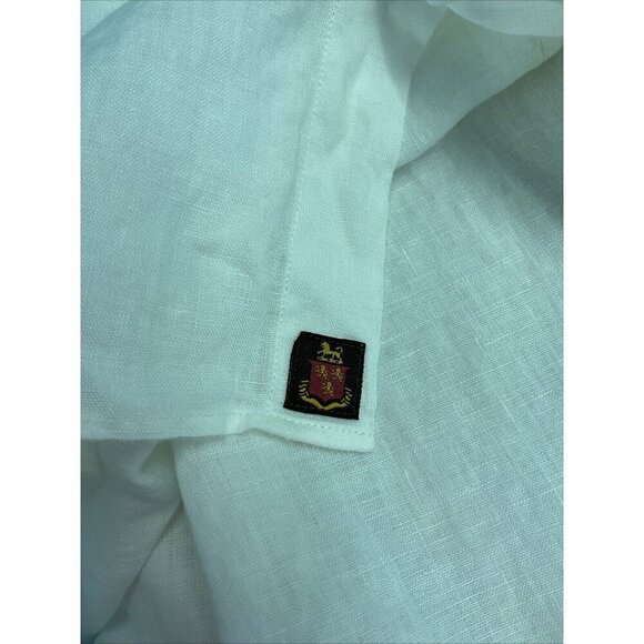 Robert Talbott Mens‎ Ivory Linen Vacay Resort Luxury Natural fibers size XL - Picture 8 of 11